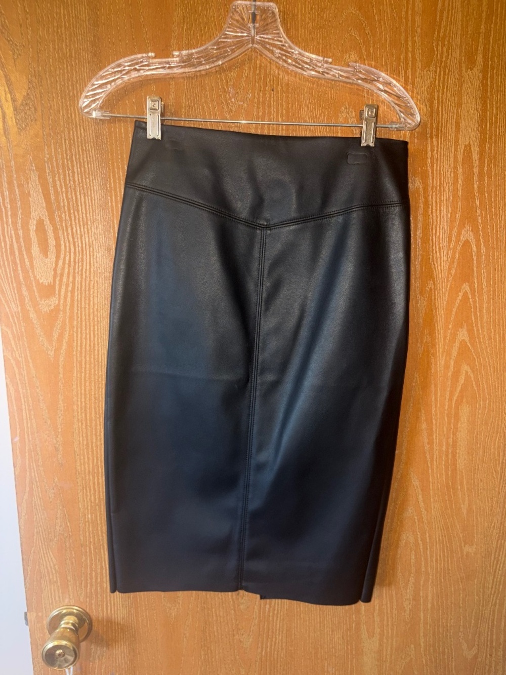 Express Black leather skirt size 4